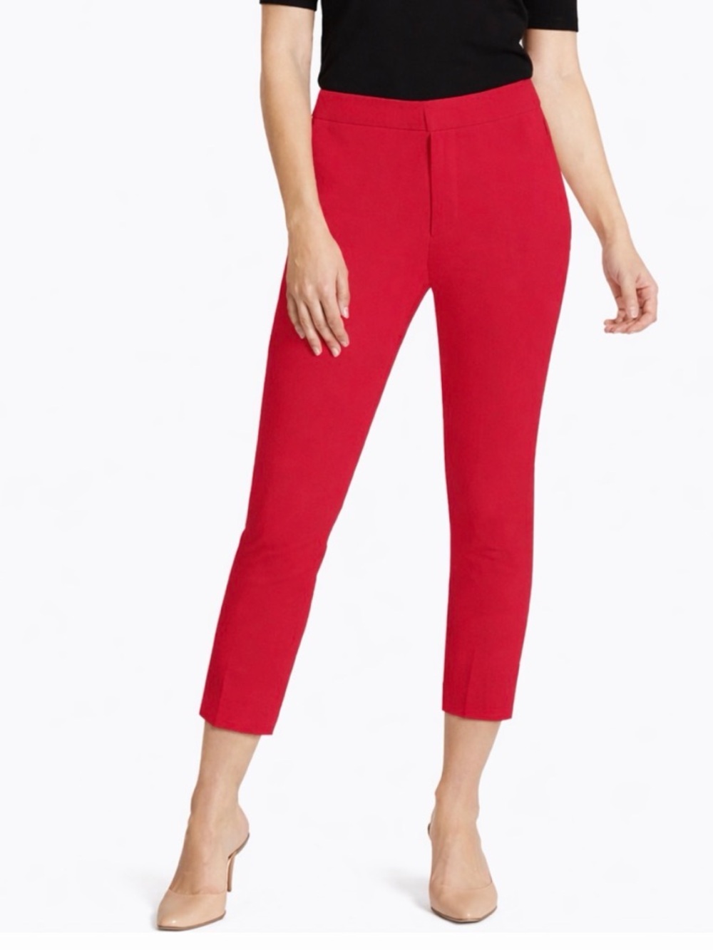 Zara Pants Bright Pink Cropped 2